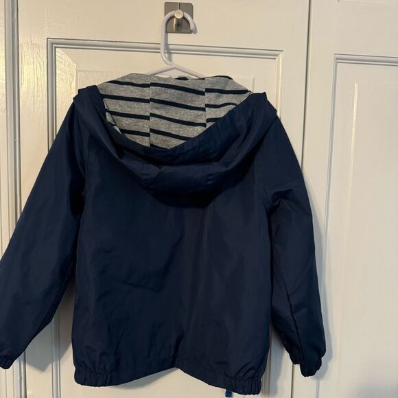 Like New Kids 5T Carters Windbreaker w/cozy striped hood.All Season,all weather. - Picture 8 of 10
